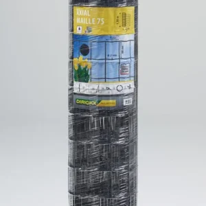 Dirickx Axial Residence gaas vierkant maas 10,1cm antraciet 1,2mx10m
