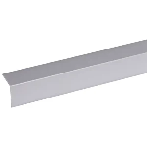 Zelfklevend hoekprofiel kunststof zilver 25x25mm 2,6m