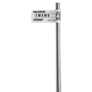 Deltafix draadeind verzinkt staal M5 1m
