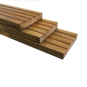 Vlonderplank nobifix naaldhout geschaafd 1-zijdig 2,8x14,5x360cm