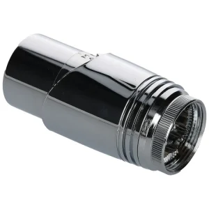 Sanivesk thermostatische radiatorknop recht 30mm zilver